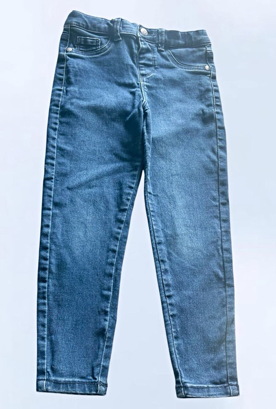 Falls Creek Girls Blue Medium Wash Jegging Skinny Jeans Stretch Pockets 6/6X